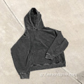 Ανδρική vintage γαλλική terry βαμβακερή puff εκτύπωση hoodie